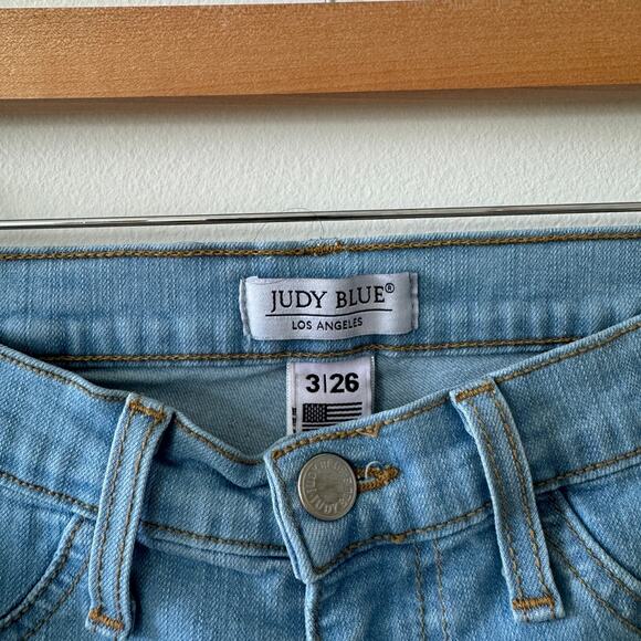 Judy Blue Super Flared Jeans Womens 3 26 High Waist Medium Wash 8396 - Picture 3 of 7